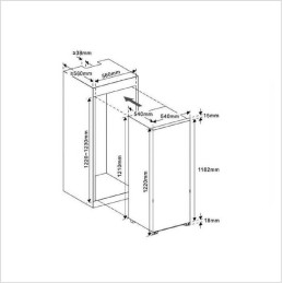 BRANDT Kühlschrank Einbau - BIS 1224 ES