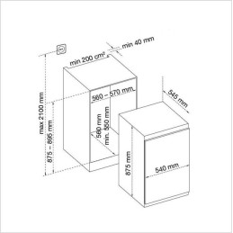 DE DIETRICH Kühlschrank Einbau - DRL 880 ED