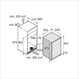 ASKO Kühlschrank Einbau PREMIUM - R 30931 EI