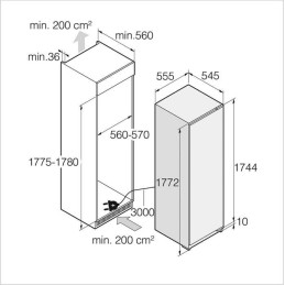 ASKO Kühlschrank Einbau PREMIUM - R 31831 EI