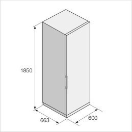 ASKO Kühlschrank freistehend PREMIUM - R 23841 W