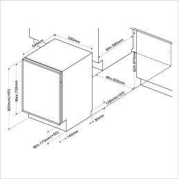 BRANDT Geschirrspüler - BDJ 424 LB