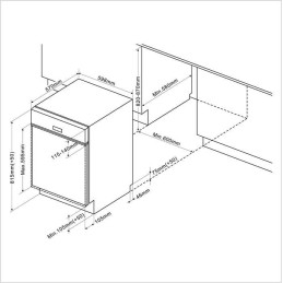 BRANDT Geschirrspüler - BDB 424 LB