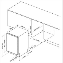 DE DIETRICH Geschirrspüler - DV 01044 J