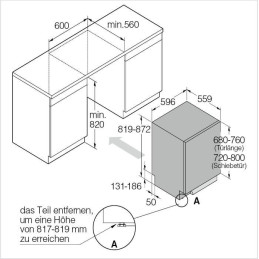 ASKO Geschirrspüler vollintegriert Logic - DSD 444B/1