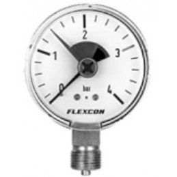 Manometer FLEXCON 80mm 1/2" Rückschlagventil