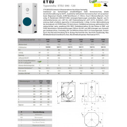 Giona Styleboiler Untertisch ETEU 090 1 kW/230